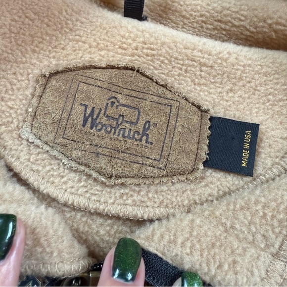 Vintage 90s Woolrich Sherpa Fleece Oversized Half Zip Pullover - Picture 4 of 5